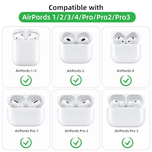 MOLOVA Portable Earbud Case - Compact EVA Storage Bag with Carabiner, 5-Pack thumbnail 2