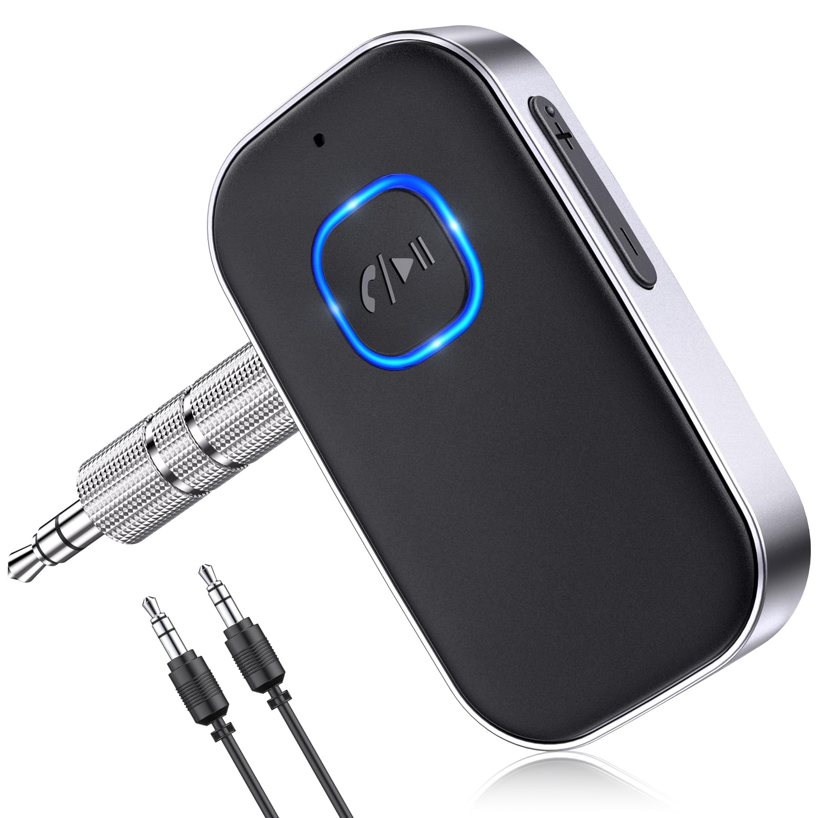 COMSOON Bluetooth Receiver for Car - Wireless AUX Adapter with Noise Cancelling and 16H Battery thumbnail 3