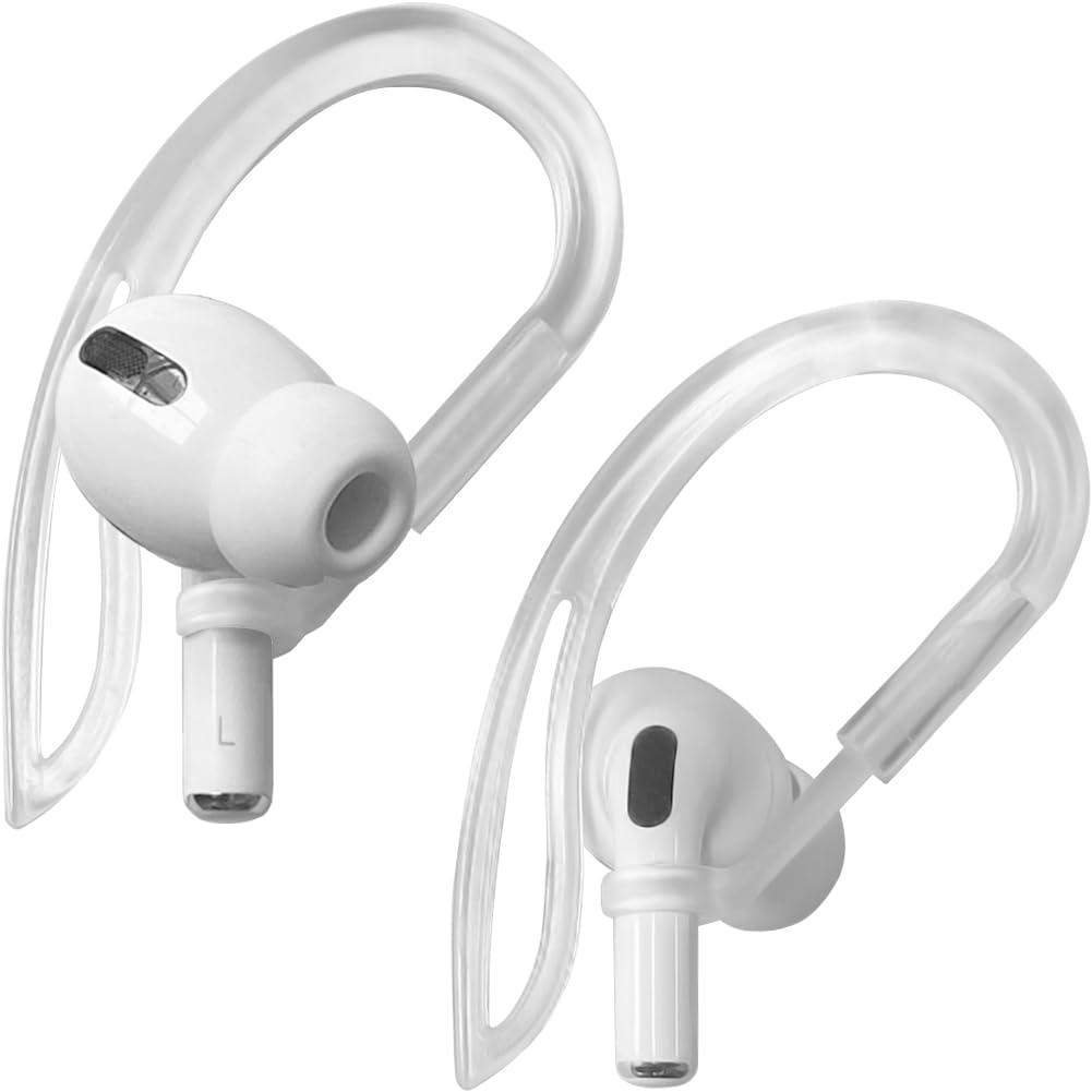 Adjustable Ear Hooks for AirPods Pro and AirPods 1-3 Gen - Transparent thumbnail 2