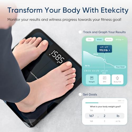 Etekcity Smart Scale – Accurate Bluetooth Body Composition Monitor with App Sync thumbnail 4
