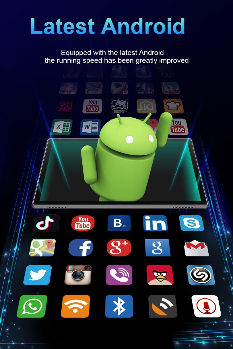 ZZB 10.1-inch Android 15 Tablet with 8GB RAM and 1TB Expandable Storage thumbnail 4