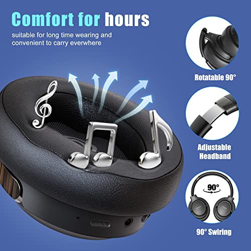 BERIBES Bluetooth Over-Ear Headphones with 65H Playtime and 6 EQ Modes image 1