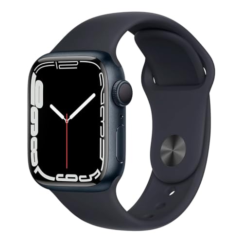 Apple Watch Series 7 (GPS, 45mm) Midnight Aluminum Case with Midnight Sport Band - Renewed thumbnail 4