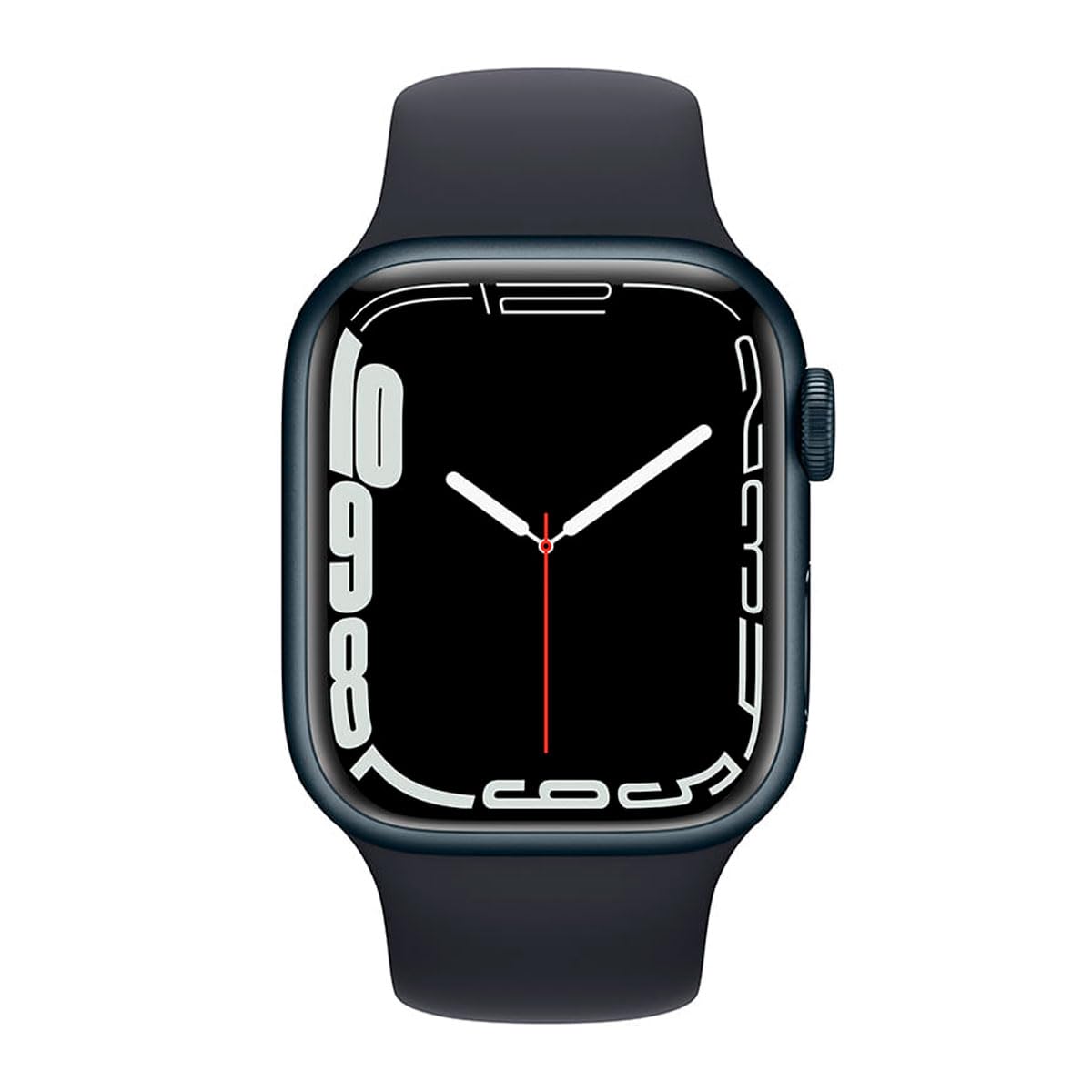 Apple Watch Series 7 (GPS, 45mm) Midnight Aluminum Case with Midnight Sport Band - Renewed thumbnail 2