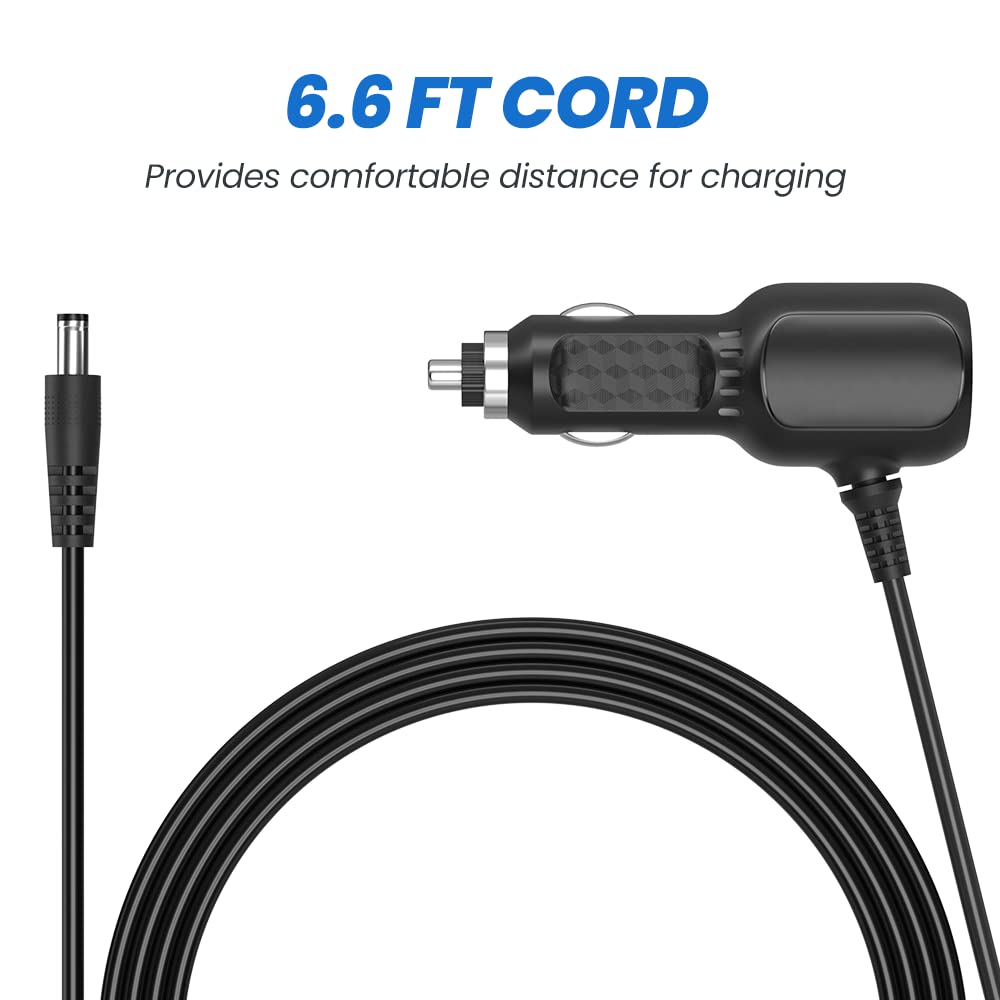 12V/24V Vehicle Cigarette Lighter Adapter Splitter with Dual USB Ports and 6.6ft Cable thumbnail 4