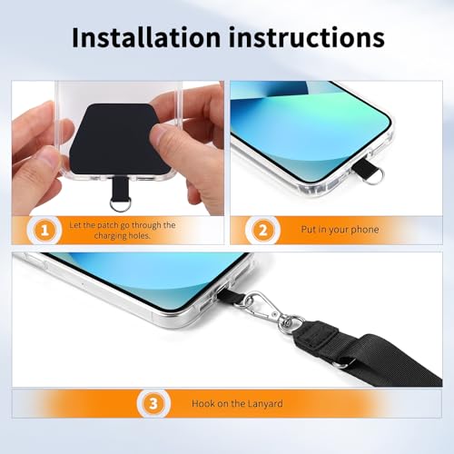 CACOE Phone Lanyard 2 Pack with Adjustable Neck Straps and Phone Patches thumbnail 4