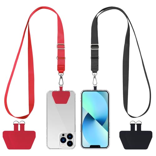 CACOE Phone Lanyard 2 Pack with Adjustable Neck Straps and Phone Patches image 1