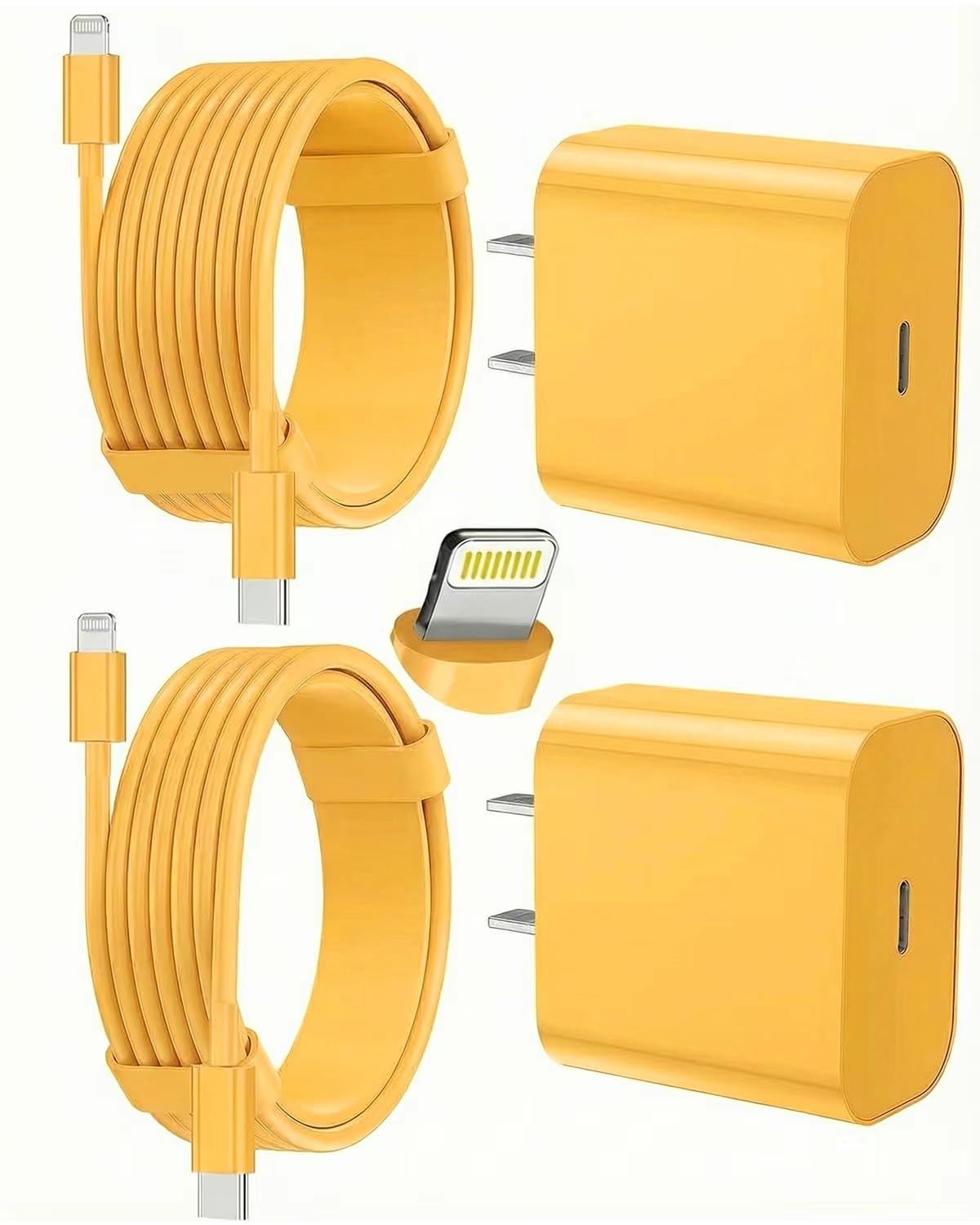 FEEL2NICE Fast Charging iPhone Charger 2-Pack with USB-C to Lightning Cables image 1
