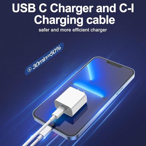 FEEL2NICE Fast Charging iPhone Charger 2-Pack with USB-C to Lightning Cables thumbnail 4
