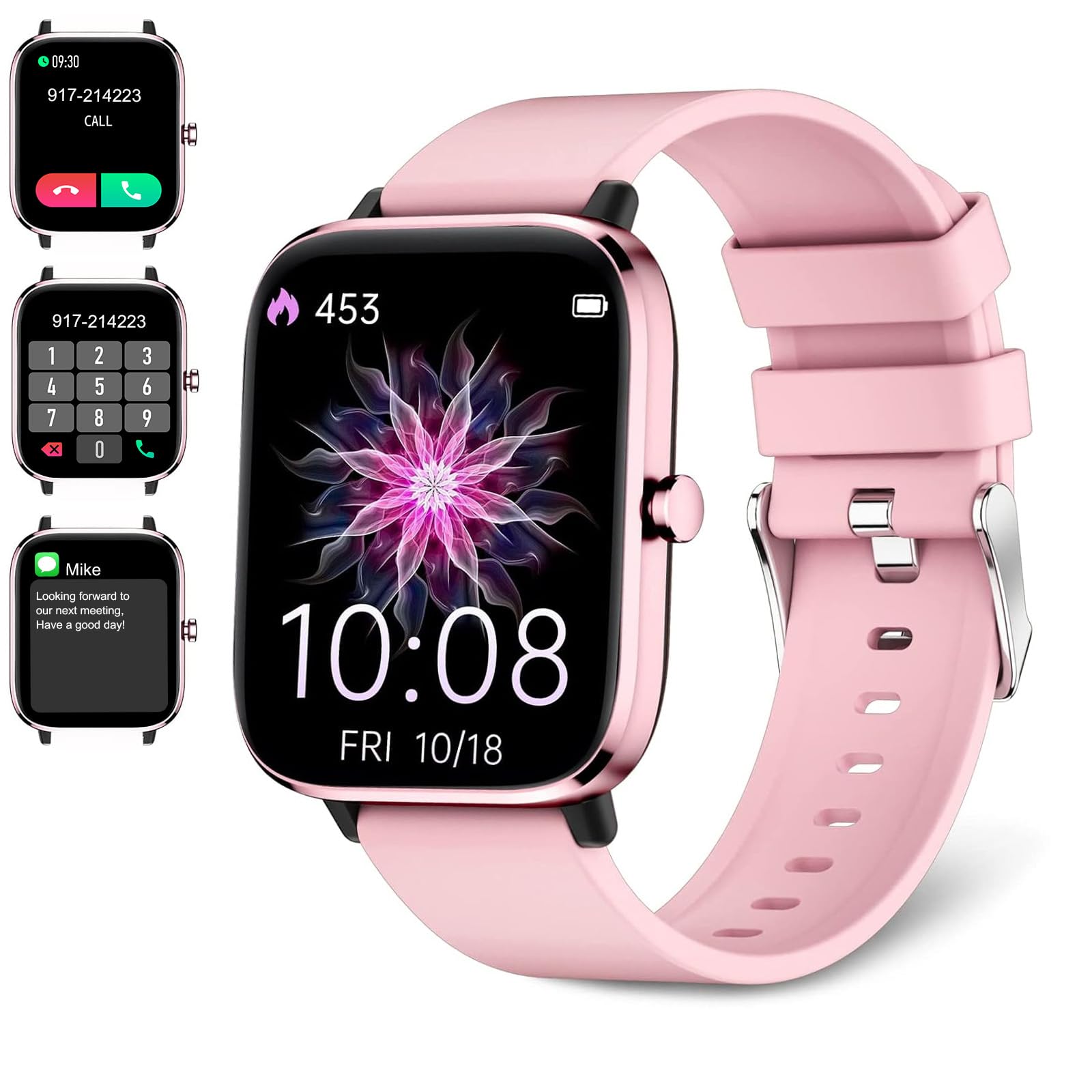 Smartwatch for Women with Call Function, Fitness & Health Tracking, and Waterproof Design thumbnail 4