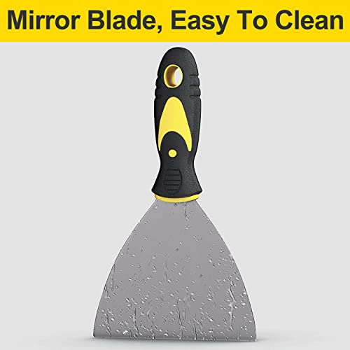 Rerdeim 5-Piece Putty Knife Set – Durable Stainless Steel Scrapers for Drywall, Wallpaper, and Paint Removal thumbnail 4