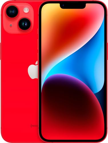Apple iPhone 14 (PRODUCT)Red, 128GB - Unlocked (Renewed) thumbnail 2