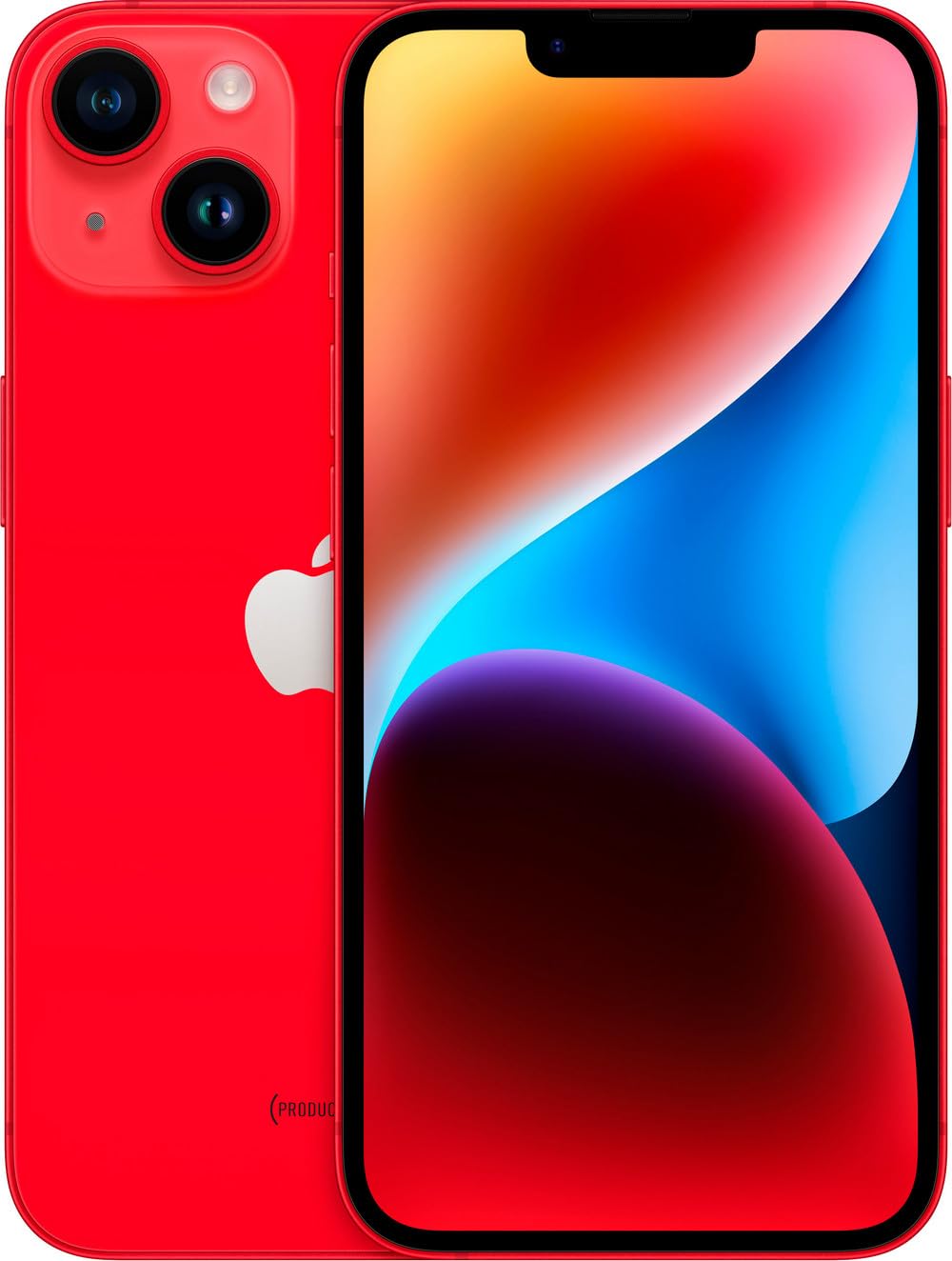Apple iPhone 14 (PRODUCT)Red, 128GB - Unlocked (Renewed) image 1