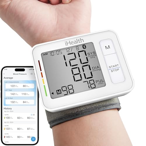 iHealth Push Wrist Blood Pressure Monitor with Bluetooth and App Integration thumbnail 4