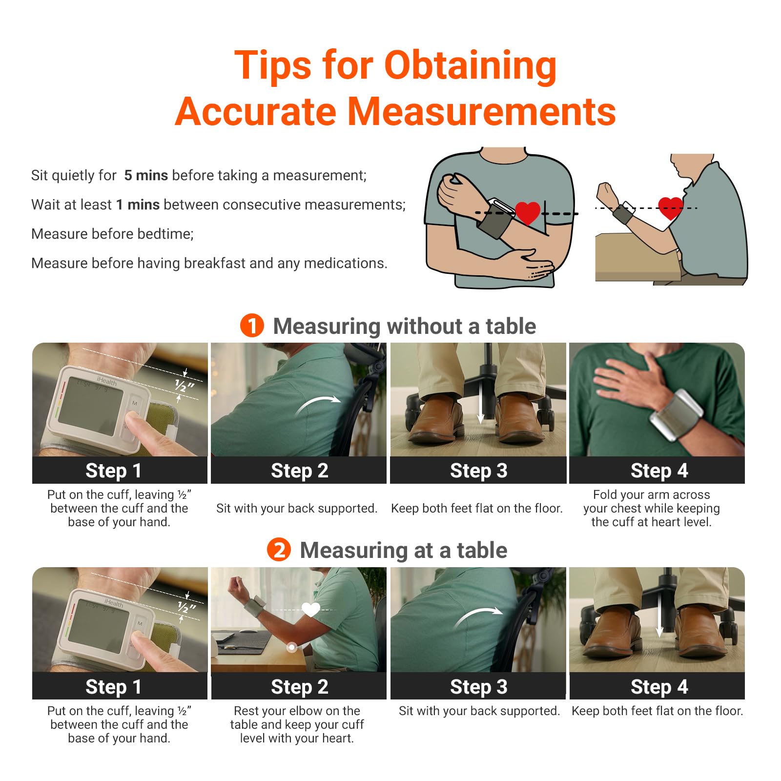 iHealth Push Wrist Blood Pressure Monitor with Bluetooth and App Integration