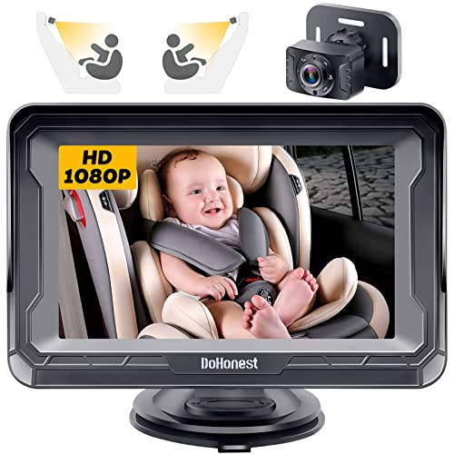 DoHonest Baby Car Camera HD 1080P – Rear-Facing Baby Monitor with Night Vision and Adjustable Viewing Angle thumbnail 4