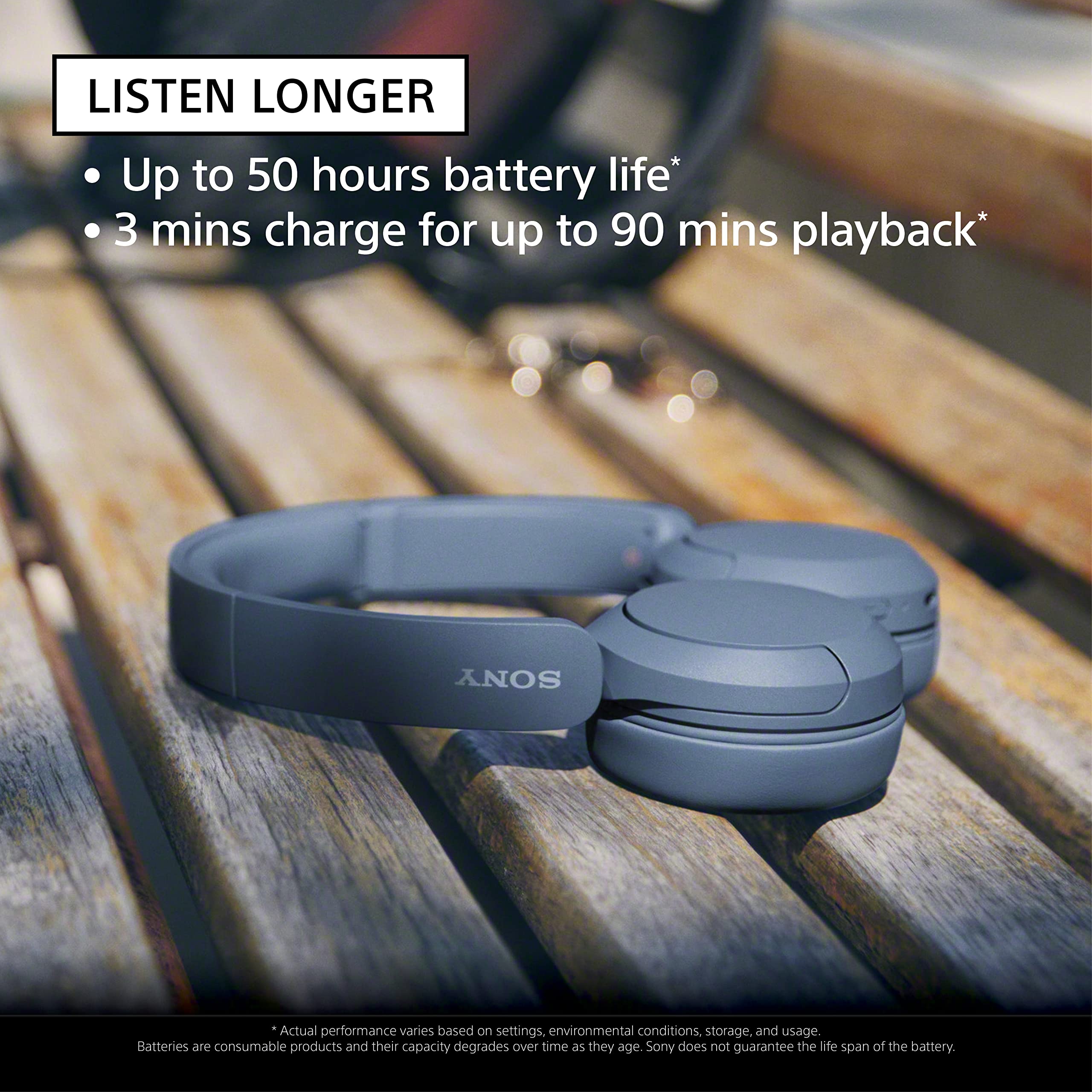 Sony WH-CH520 Wireless On-Ear Headphones with Long Battery Life and Clear Calls thumbnail 3