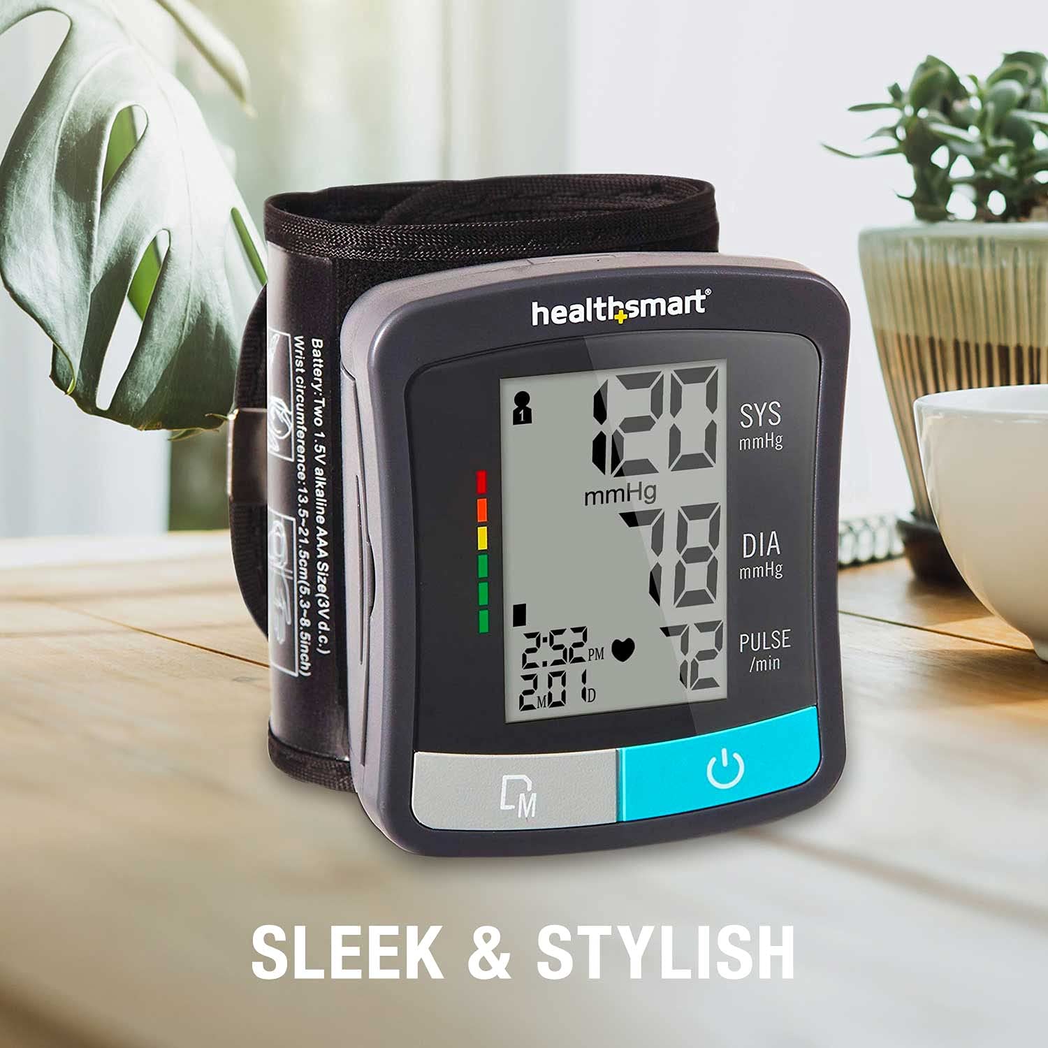 HealthSmart Digital Standard Blood Pressure Monitor with Automatic Upper Cuff and Pulse Rate Display thumbnail 4