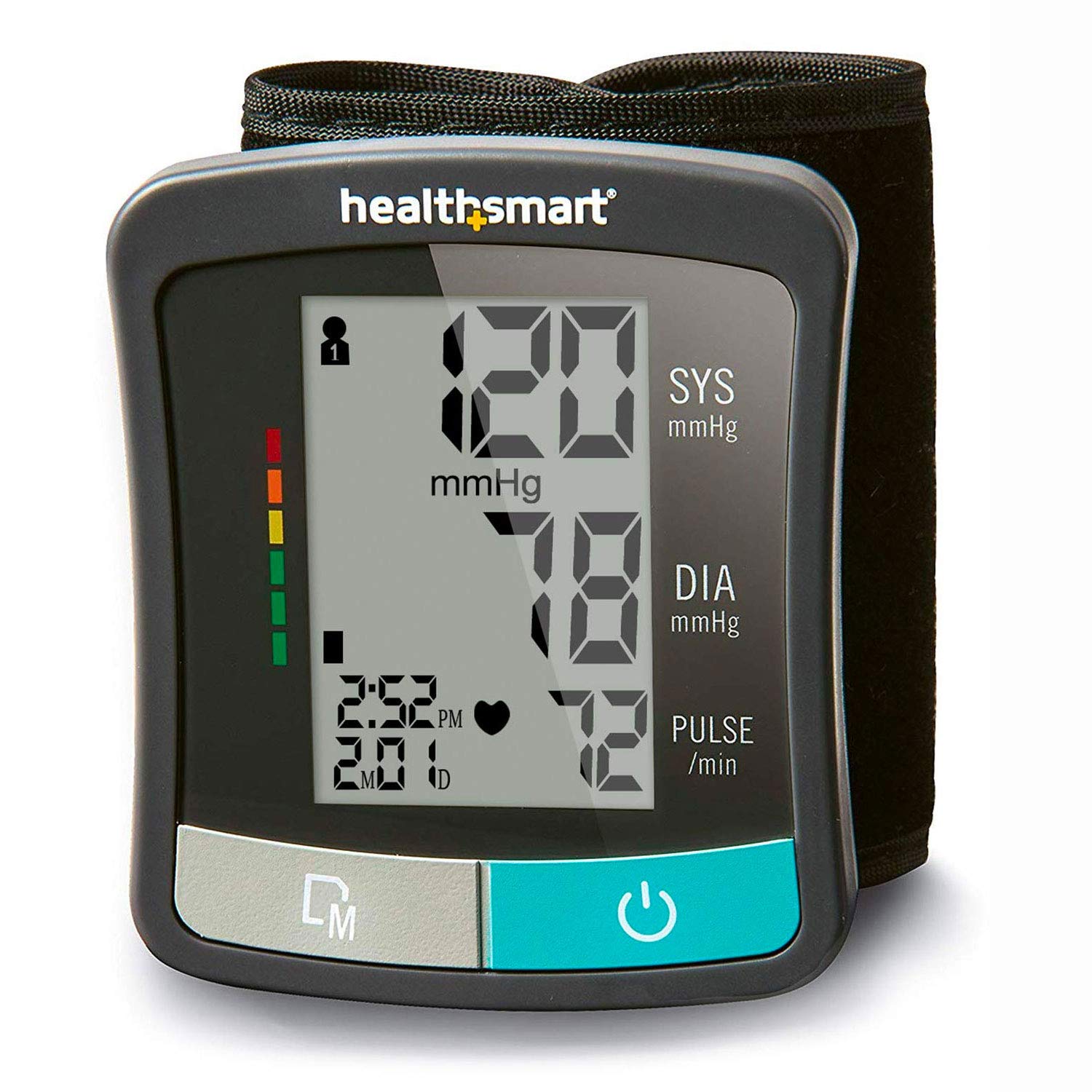 HealthSmart Digital Standard Blood Pressure Monitor with Automatic Upper Cuff and Pulse Rate Display thumbnail 2