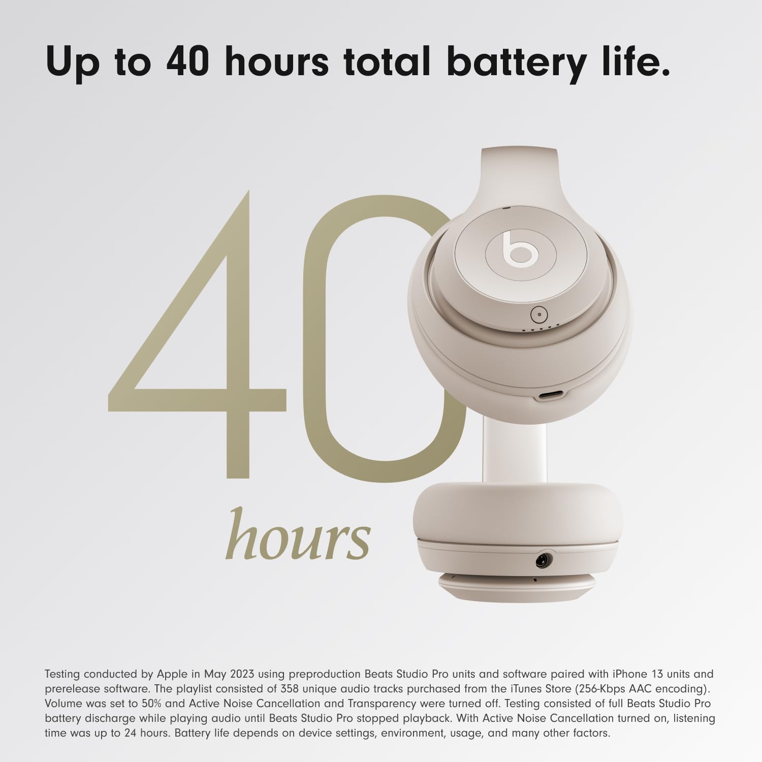 Beats Studio Pro Premium Wireless Over-Ear Headphones – Superior Sound and Long Battery Life thumbnail 2