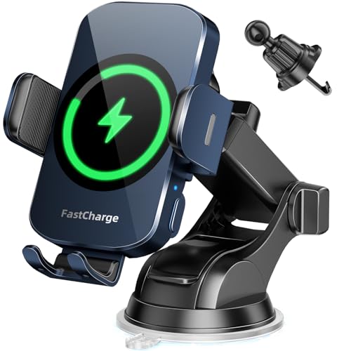 Wireless Car Charger & 3-in-1 Phone Mount for Fast Charging and Secure Hold thumbnail 4