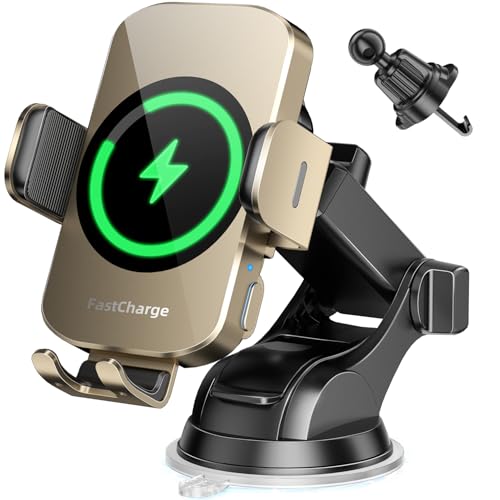 Wireless Car Charger & 3-in-1 Phone Mount for Fast Charging and Secure Hold thumbnail 2