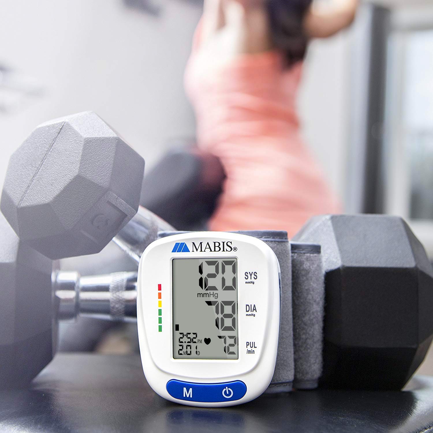 Mabis Digital Premium Wrist Blood Pressure Monitor with Automatic Wrist Cuff image 1