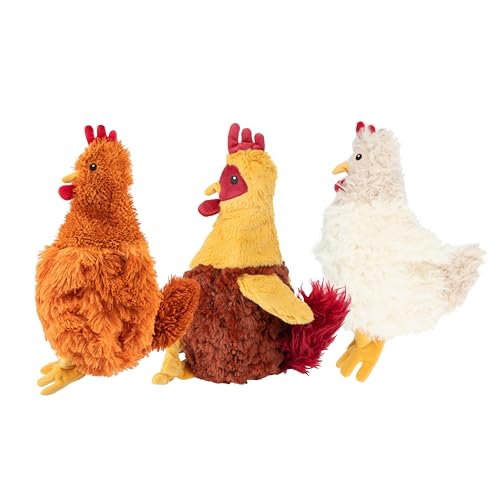 Best Pet Supplies Interactive Squeaky Dog Chew Toy - Crinkle Chicken (Large) thumbnail 4