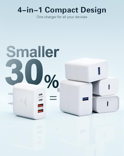 BECHAGE 2-Pack 40W 4-Port USB C Wall Charger - Fast Charging Power Adapter thumbnail 2