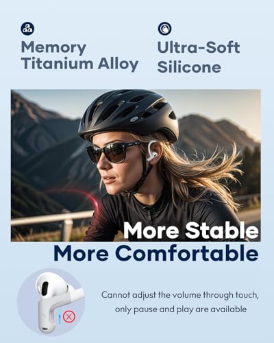 Gcioii Memory Titanium Alloy Ear Hooks for AirPods Pro & AirPods 3 – Secure, Comfortable Fit with Anti-Lost Lanyard image 1