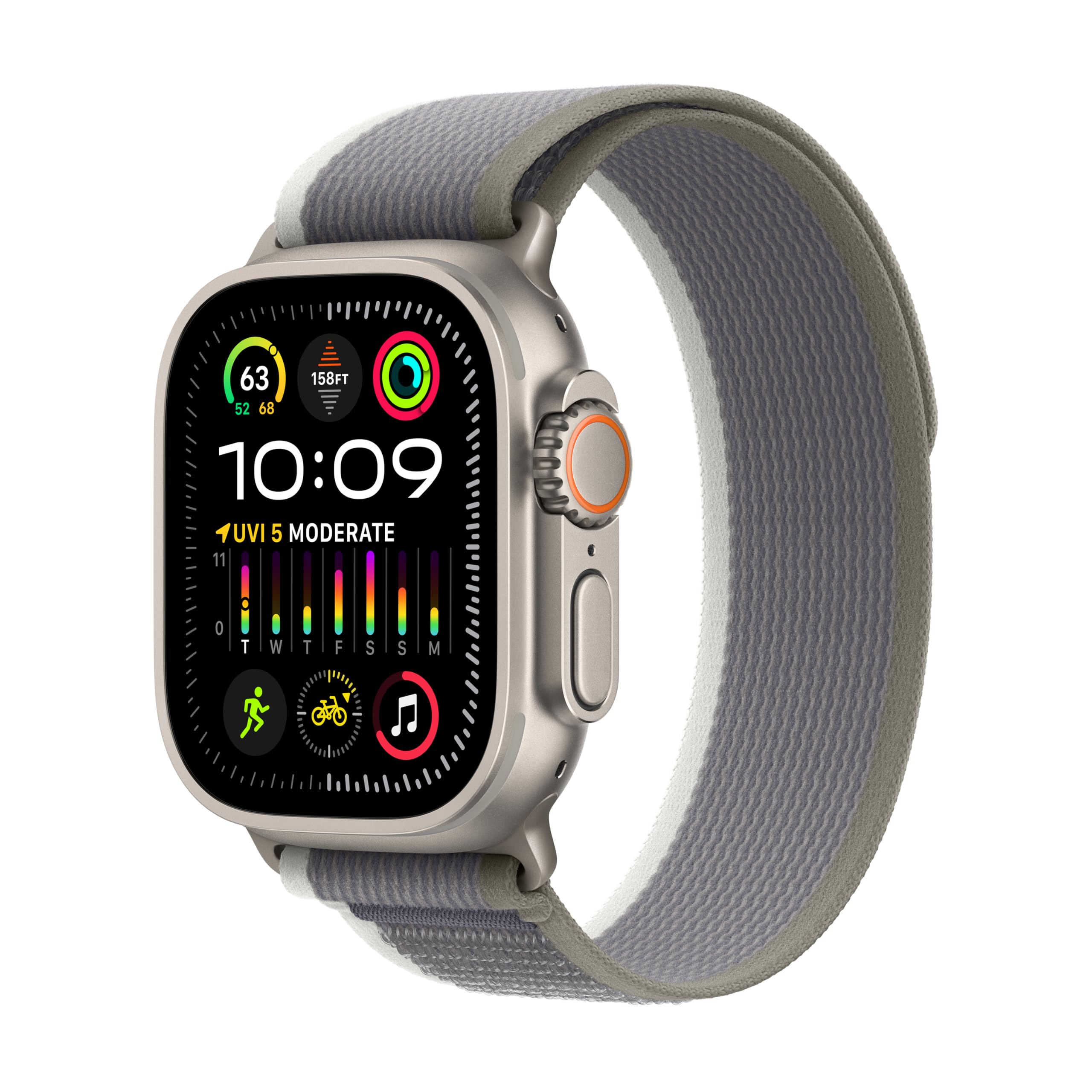 Apple Watch Ultra 2 GPS + Cellular 49mm with Rugged Titanium Case and Indigo Alpine Loop thumbnail 2