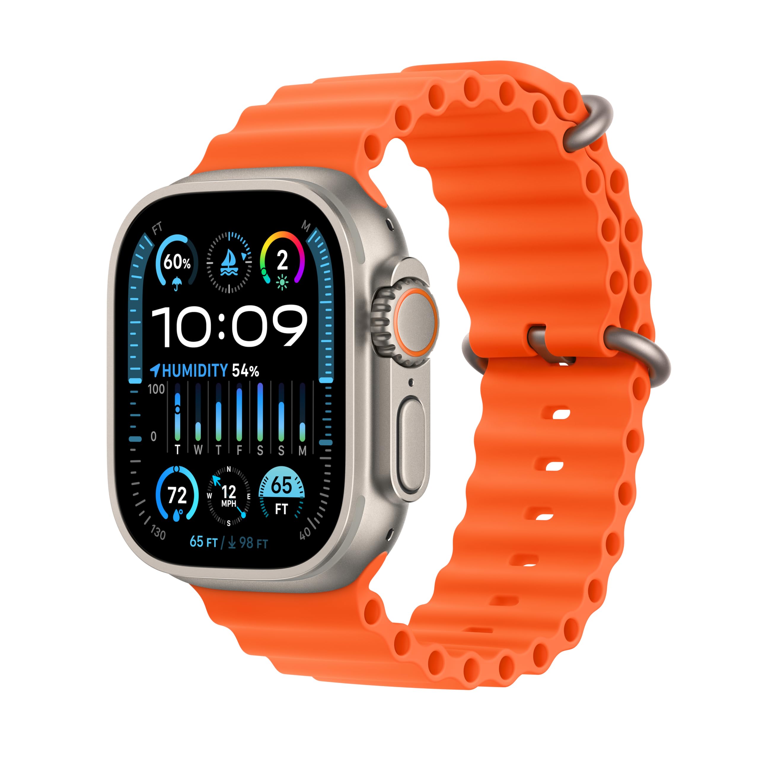 Apple Watch Ultra 2 GPS + Cellular 49mm with Rugged Titanium Case and Indigo Alpine Loop thumbnail 4