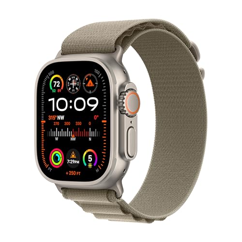 Apple Watch Ultra 2 GPS + Cellular, 49mm Titanium Case with Blue Ocean Band (Renewed) thumbnail 2
