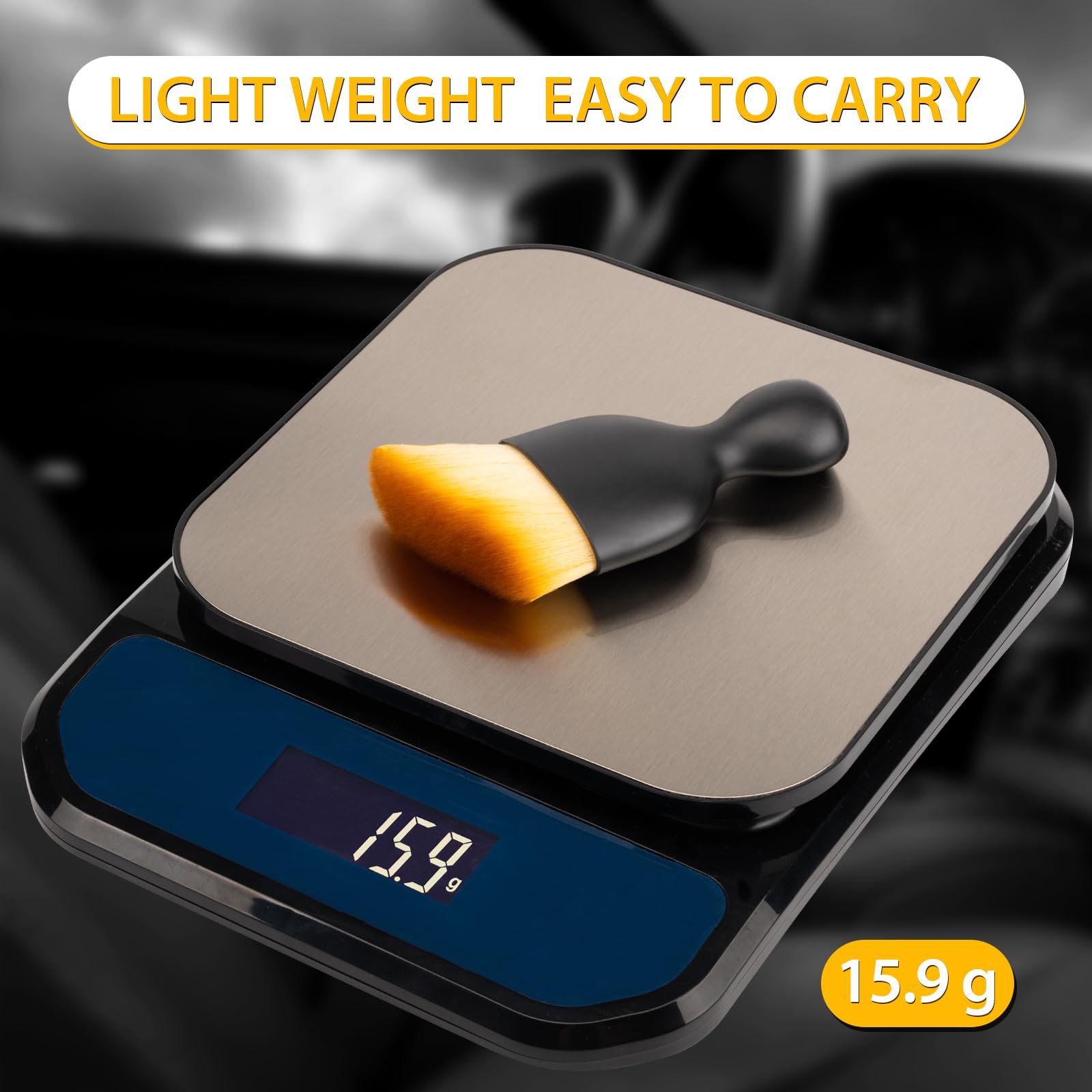 Amrules 2PCS Car Interior Detailing Brush Set thumbnail 4