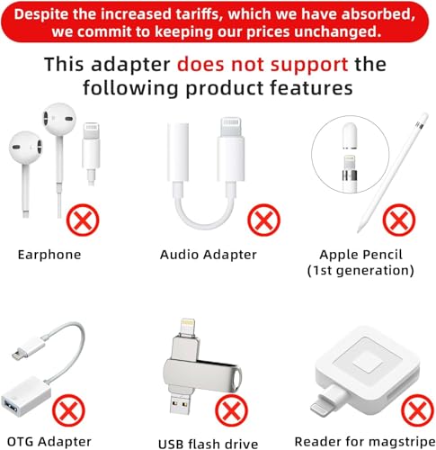 Thousover 4 Pack Lightning to USB-C Adapter for iPhone 15/16/17 Series - Fast Charging & Data Transfer image 1