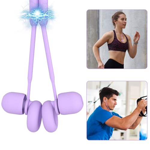 Earplug Lanyard [2 pcs] with Magnetic Tug-Resistant Safety Cord - Flexible Silicone, Compatible with Most Earplugs (Light Purple) thumbnail 3