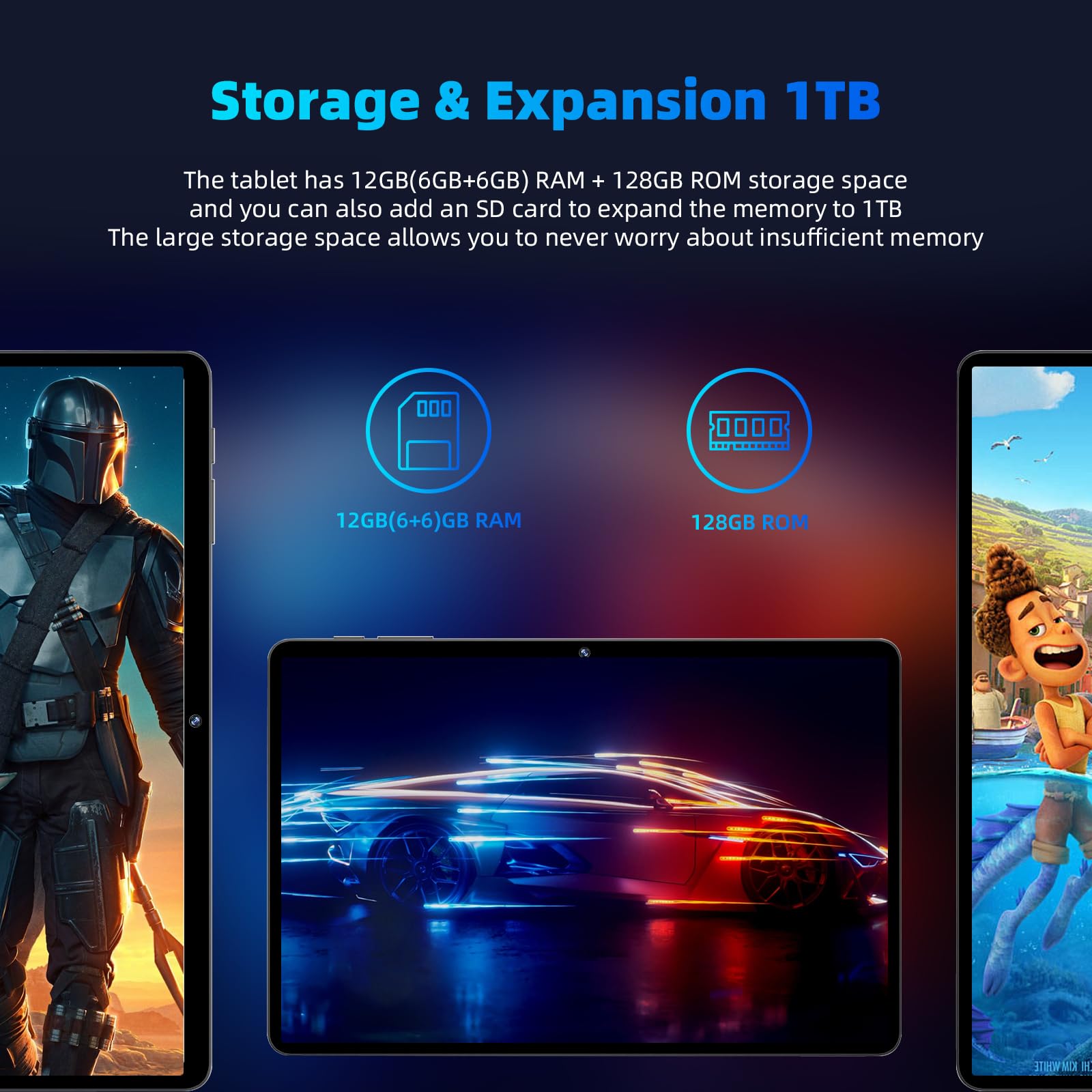 COLORROOM 2026 Android 16 Tablet - 11-inch, Octa-core, 128GB Storage, 8000mAh Battery image 1
