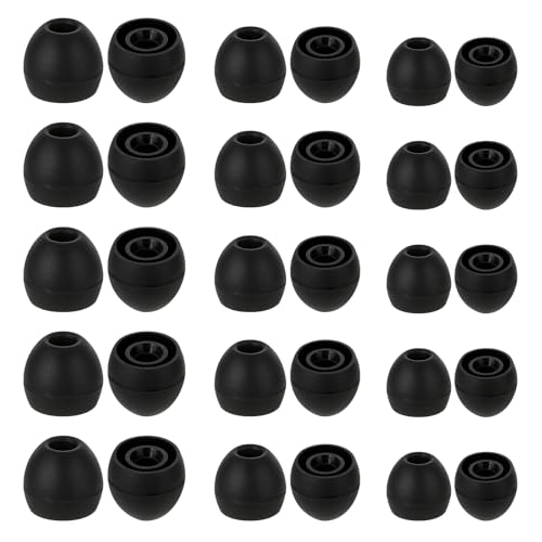Hariendny Silicone Earbud Replacement Tips - 15 Pairs in S/M/L Sizes thumbnail 2