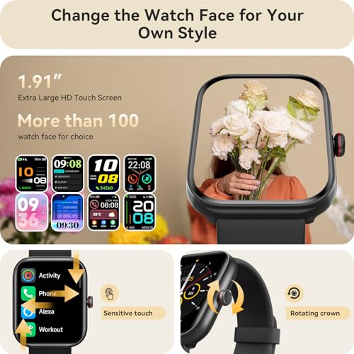 Smart Watch for Women and Men with Built-in Alexa, Bluetooth Calling, and 105+ Sport Modes thumbnail 4