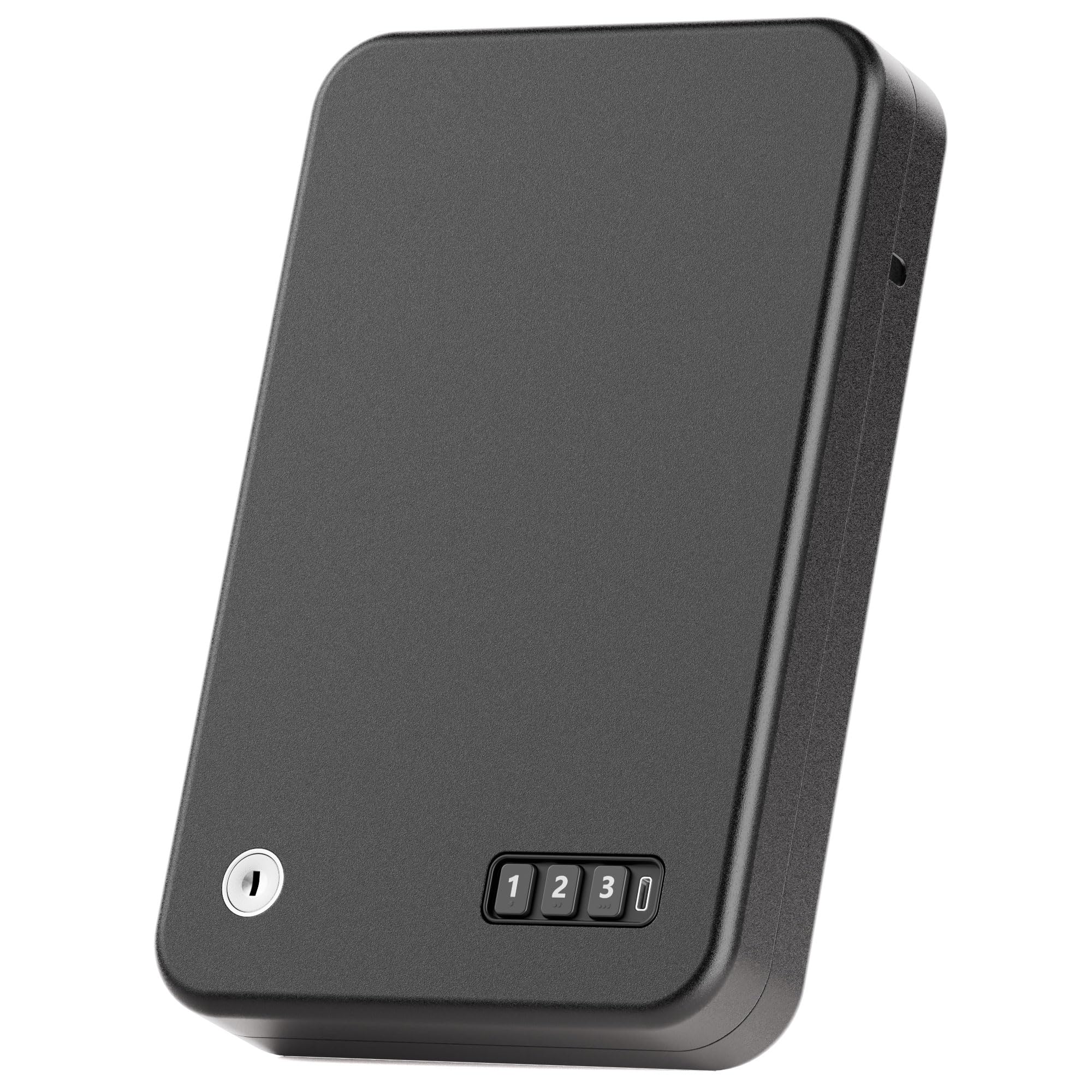 Grimtron Portable Electronic Car Gun Safe with USB-C Emergency Power and Security Cable thumbnail 4