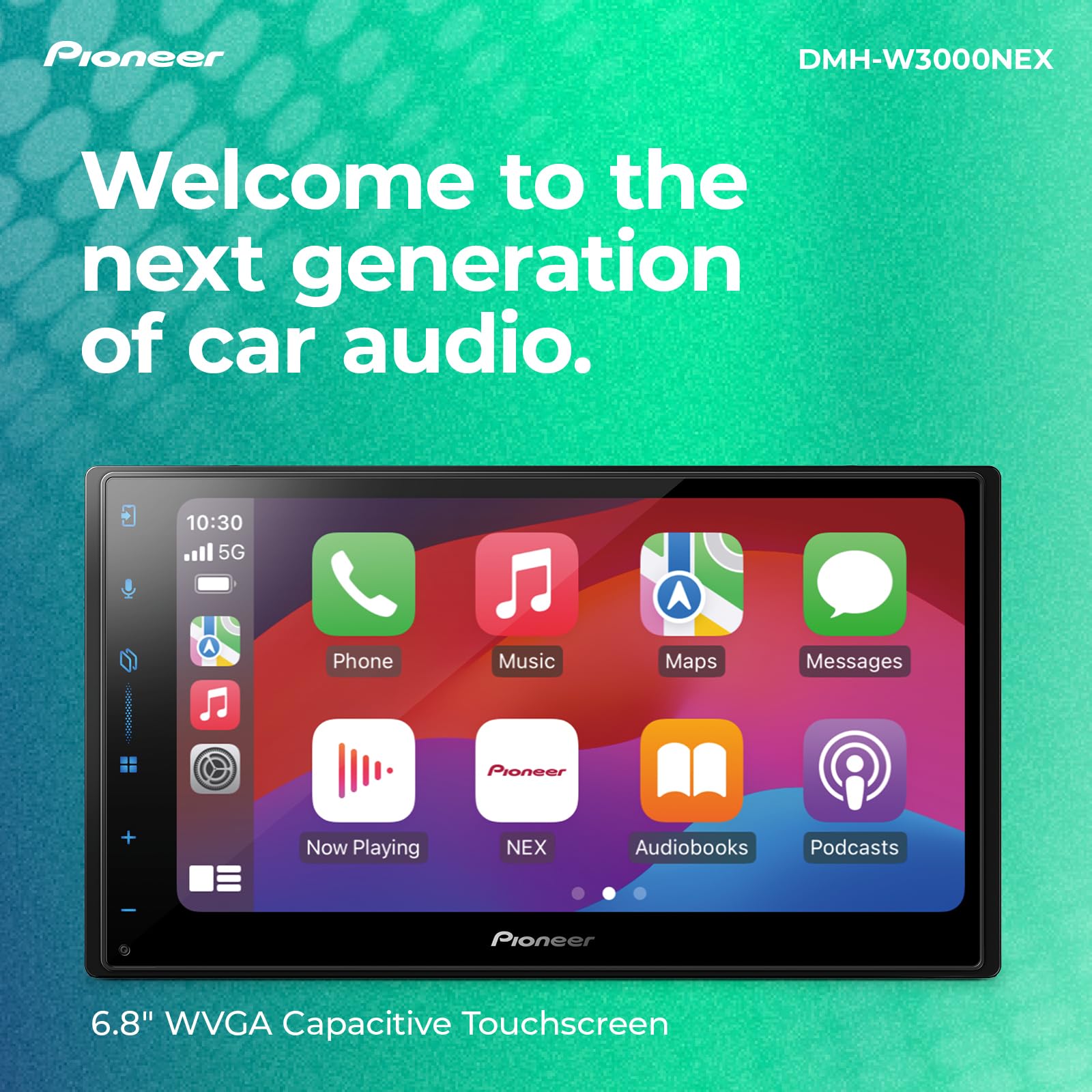 Pioneer DMH-W3000NEX 6.8" Double Din Multimedia Receiver with Wireless Apple CarPlay & Android Auto thumbnail 4