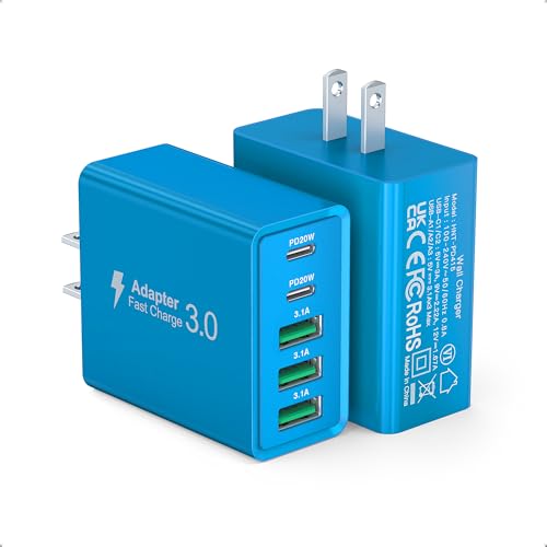 50W USB C Wall Charger 2-Pack with 5 Ports - Fast Charging for Multiple Devices thumbnail 3
