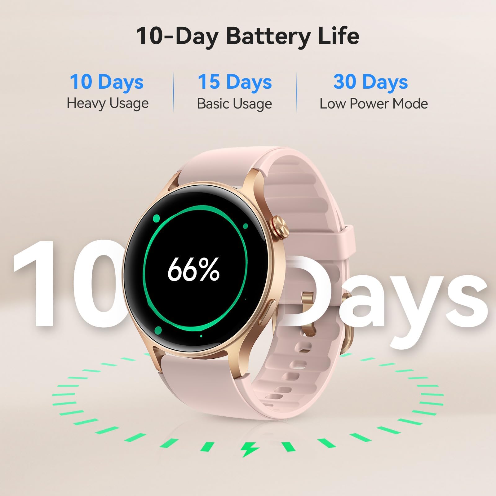 AEAC Smart Watch for Women with AMOLED Display and Advanced Health Tracking image 1