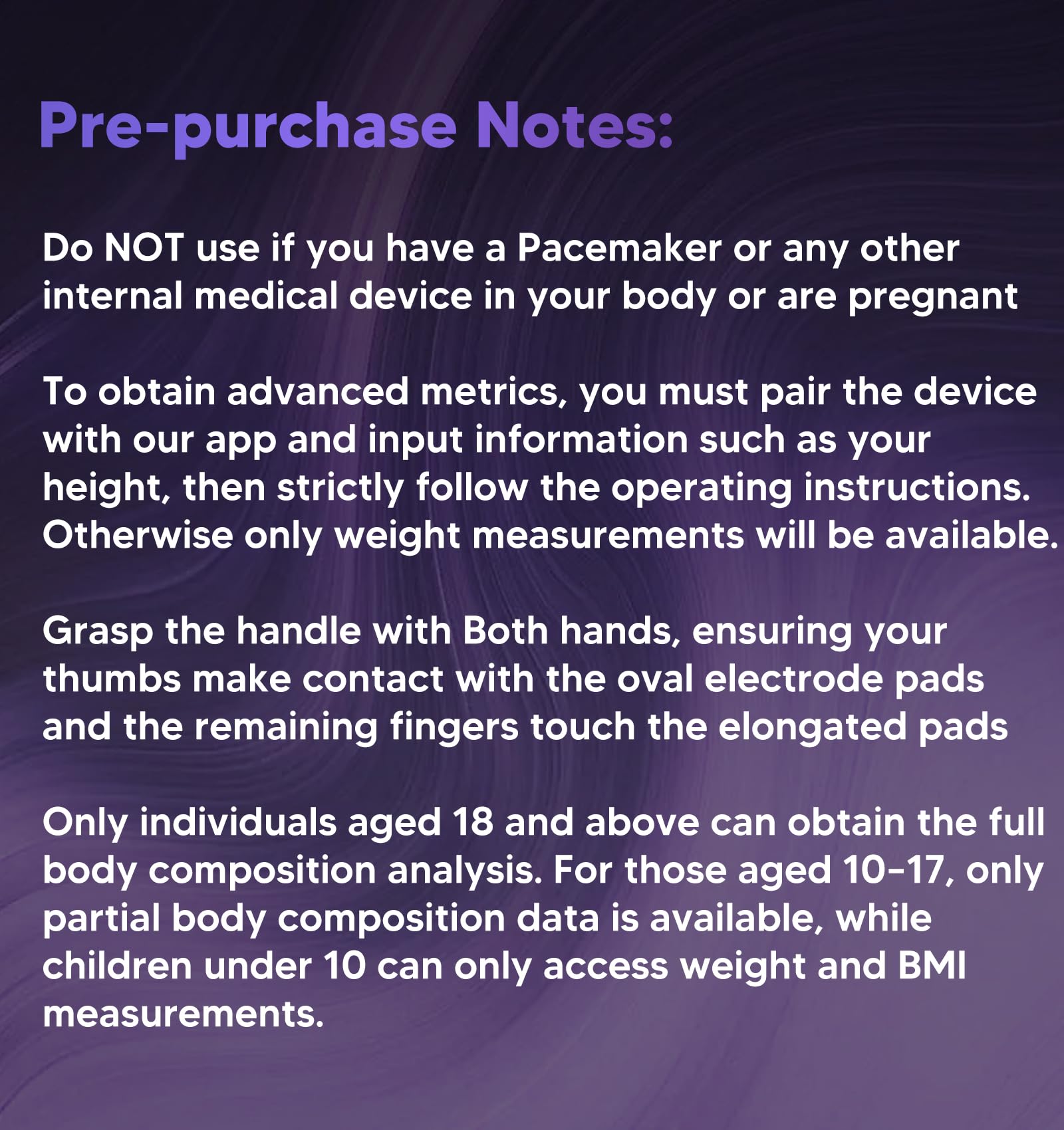 GE Smart Scale for Body Weight - Advanced 8-Electrode Digital Body Composition Analyzer thumbnail 2