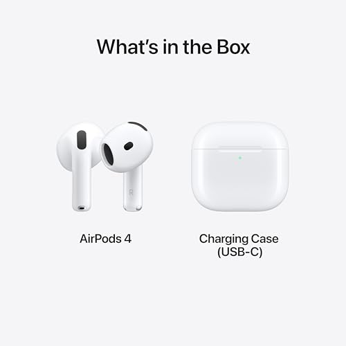 Apple AirPods 4 Wireless Earbuds with H2 Chip and Personalized Spatial Audio thumbnail 2