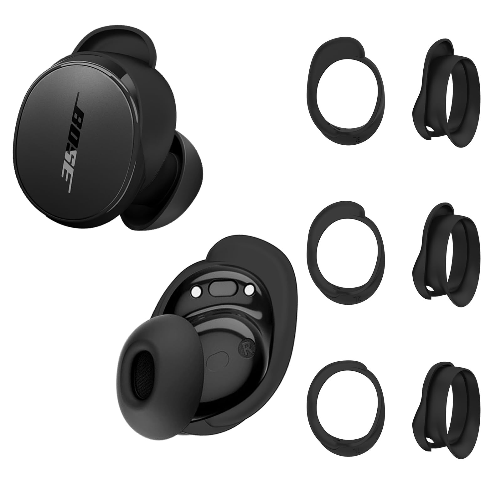 [3 Pairs] Silicone Ear Tips Covers for Bose QuietComfort Earbuds (2024) - Anti-Slip, Sport-Friendly thumbnail 4