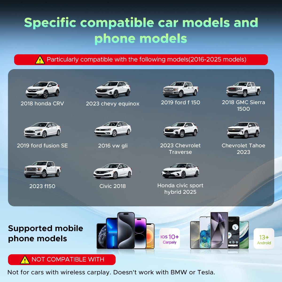 LAMTTO 3-in-1 Magic Video Box: Wireless CarPlay Adapter with Streaming and USB Drive Support image 1