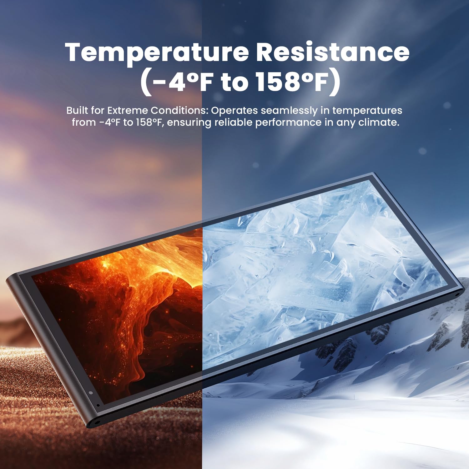 krunia 9.26" Wireless Portable Car Play Screen for Apple CarPlay & Android Auto thumbnail 3