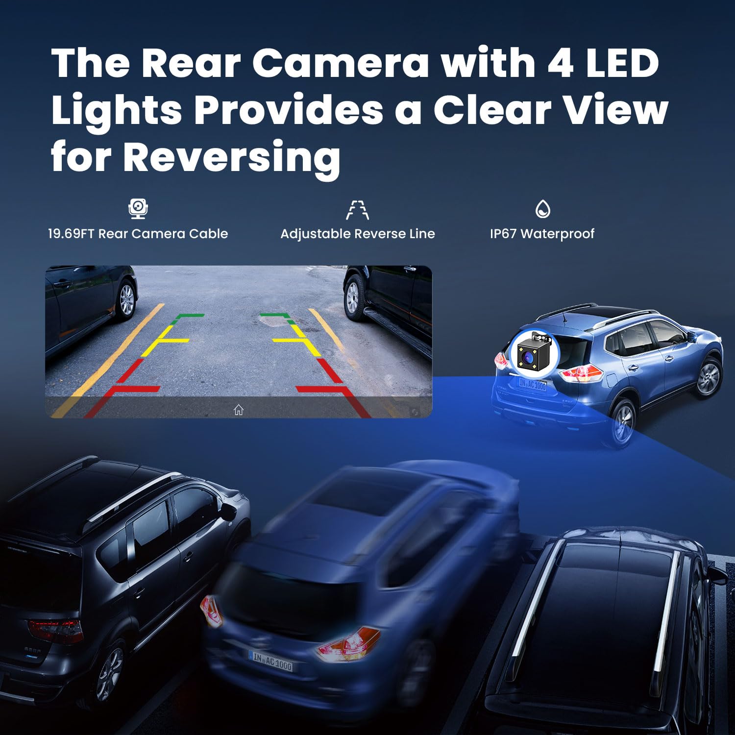 krunia 9.26" Wireless Portable Car Play Screen for Apple CarPlay & Android Auto thumbnail 2