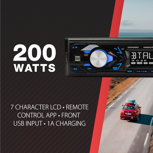 Dual Electronics XRM69BT Single DIN Car Stereo with Bluetooth and Voice Assistant thumbnail 4